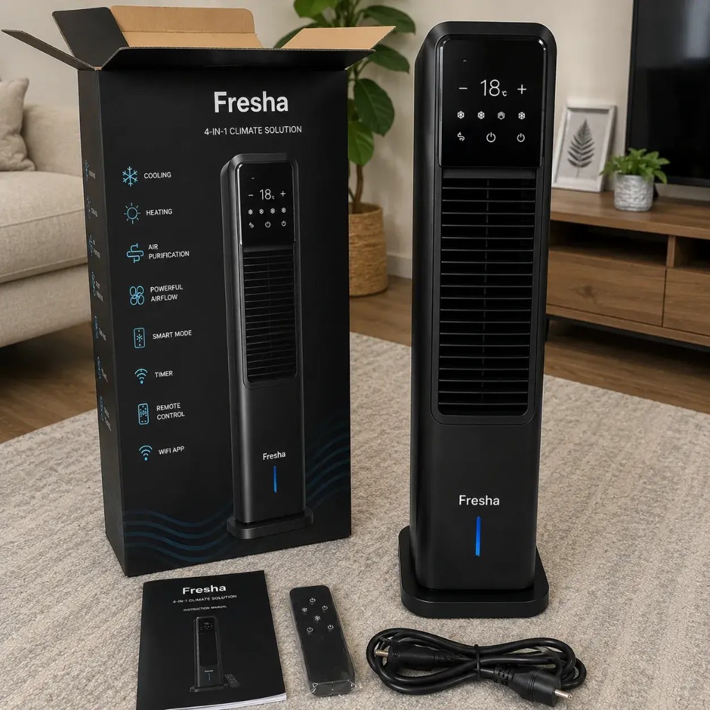 Fresha™ climatizador de columna 4 en 1